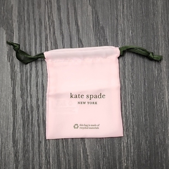 Kate Spade Skinny Mini Bow Stud Earrings Silver - New with Tags - Picture 7 of 11